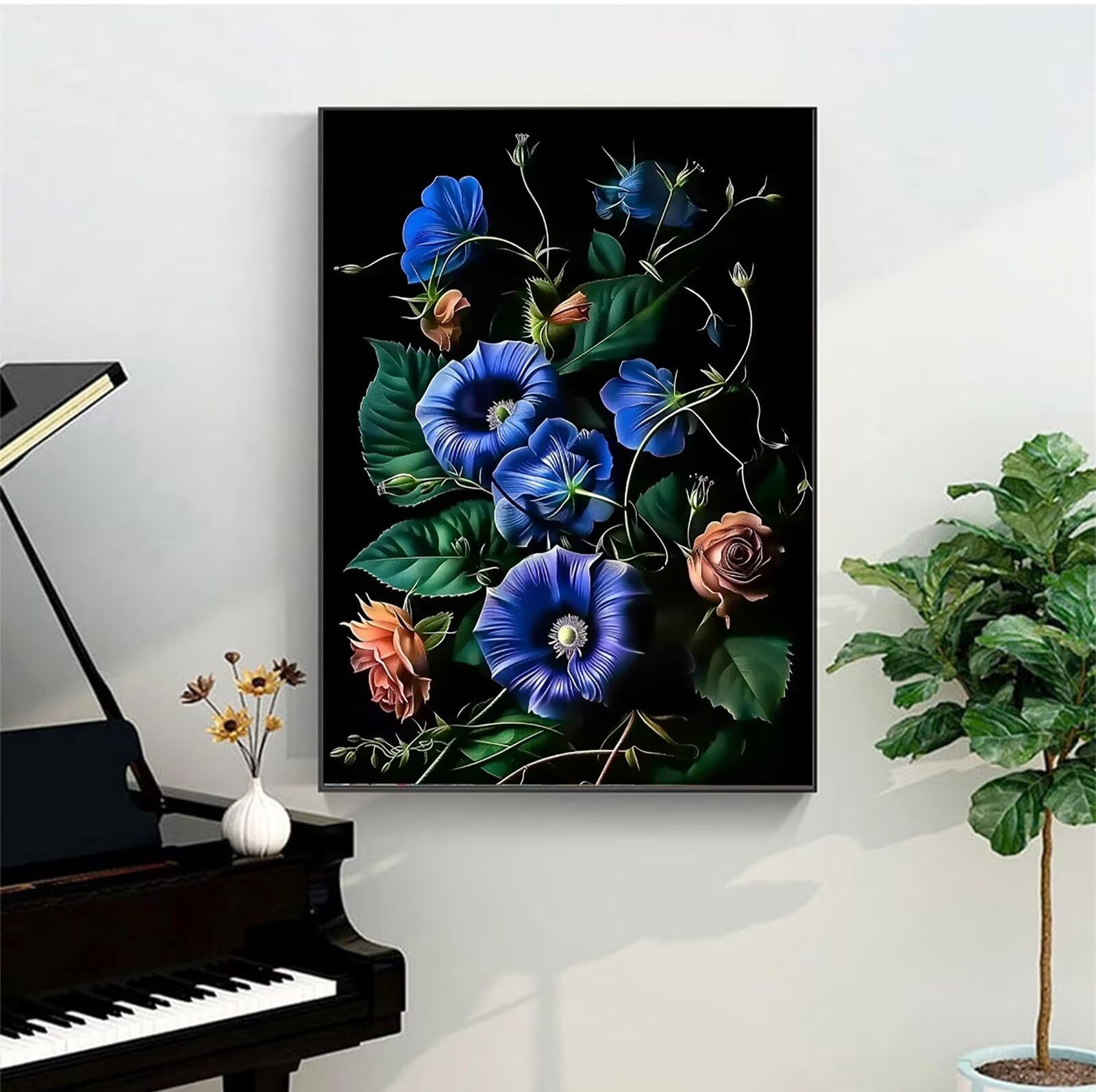 Amazon.com: Velvet Paint by Number for Adults kit Predrawn Canvas